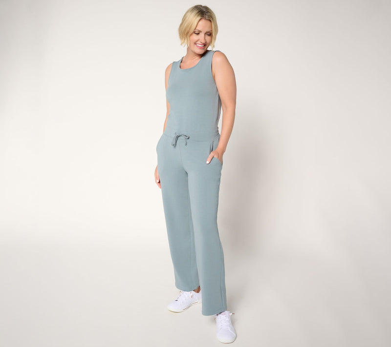Barefoot Dreams Tall Malibu Collection Brushed Luxe Lounge Jumpsuit — Main view