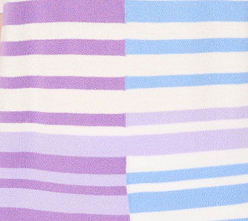 Sport Savvy Short Sleeve Spliced Stripe V-Neck Sweater — View 9