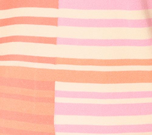 Sport Savvy Short Sleeve Spliced Stripe V-Neck Sweater — View 10