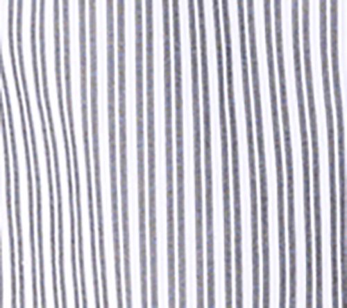 Joan Rivers Stretch Cotton Button Front Mixed Stripe Shirt — Main view