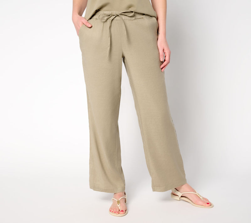 NYDJ Relaxed Linen Blend Drawstring Pant — View 5