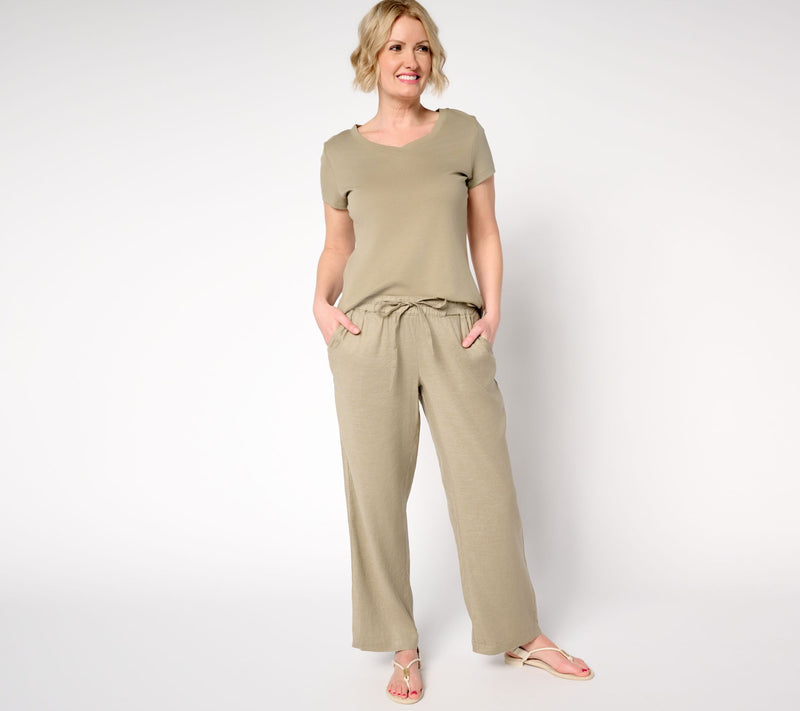 NYDJ Relaxed Linen Blend Drawstring Pant — View 11