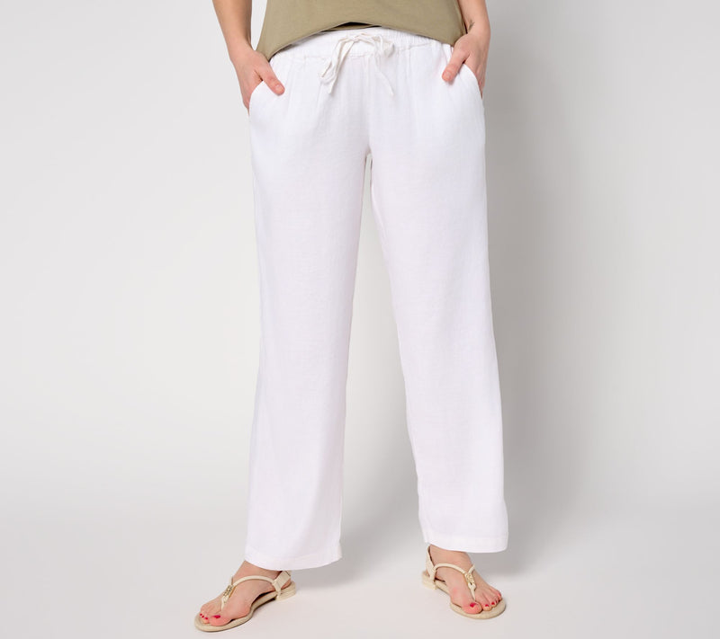 NYDJ Relaxed Linen Blend Drawstring Pant — View 7