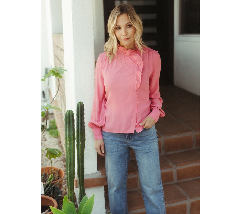 Me by Jennie Garth Bianca Ruffle Blouse — View 13
