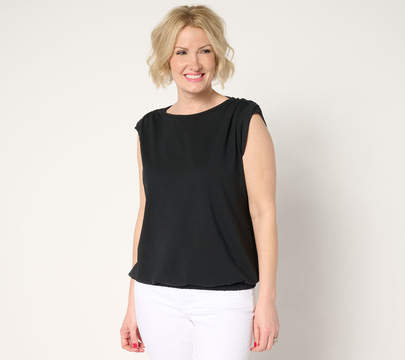 Me by Jennie Garth Paco Knit Top with Elastic Hem — View 12