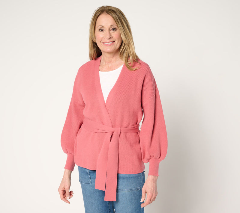 Me by Jennie Garth Rainey Wrap Sweater — View 13