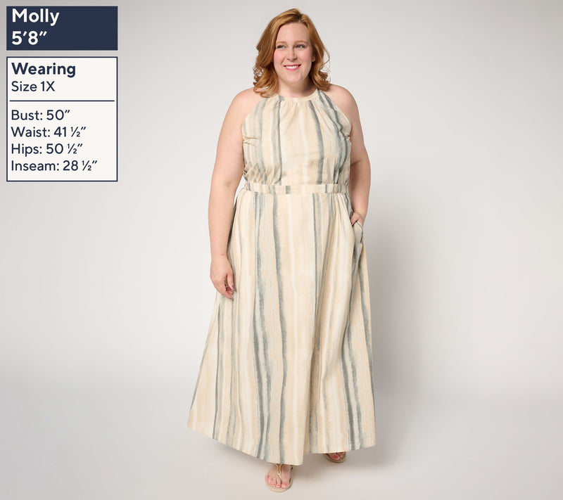 Me by Jennie Garth Petite Cotton Clark Maxi Dress — View 8