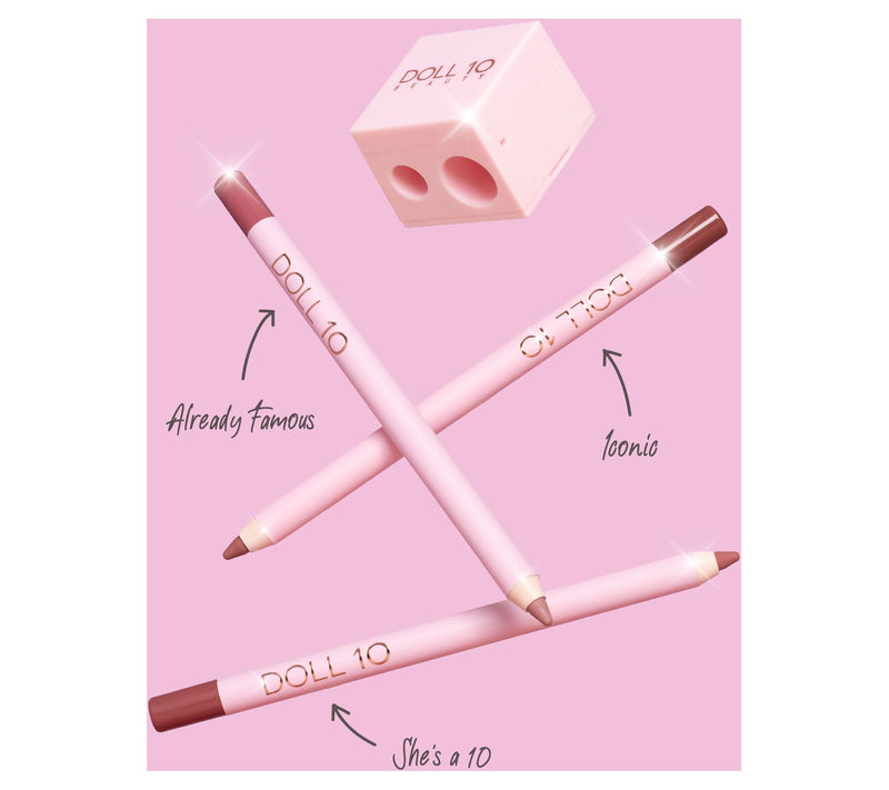 Doll 10 Pro Precision Lip Liner Trio With Sharpener — View 2