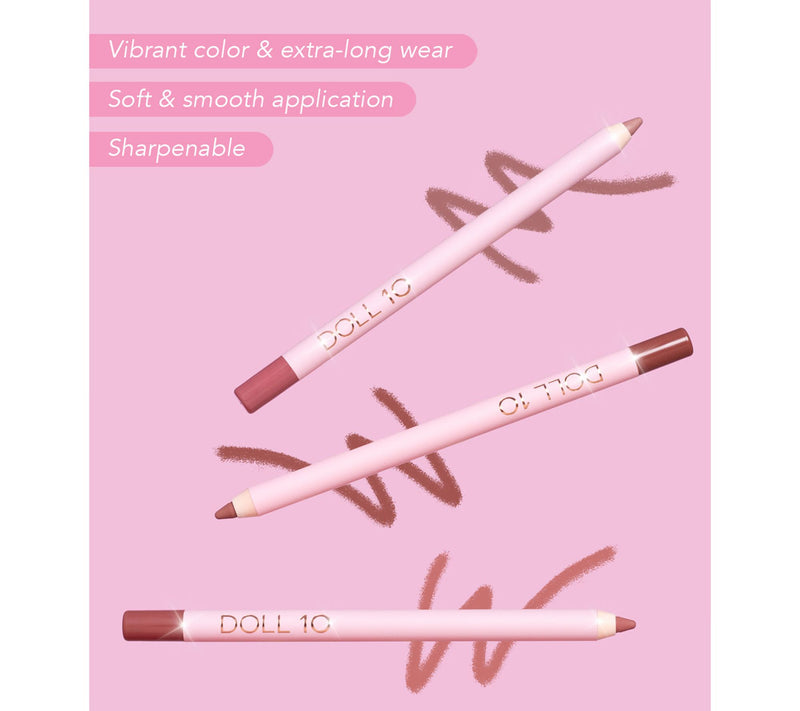 Doll 10 Pro Precision Lip Liner Trio With Sharpener — View 4