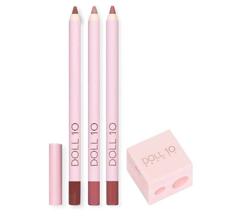 Doll 10 Pro Precision Lip Liner Trio With Sharpener — Main view