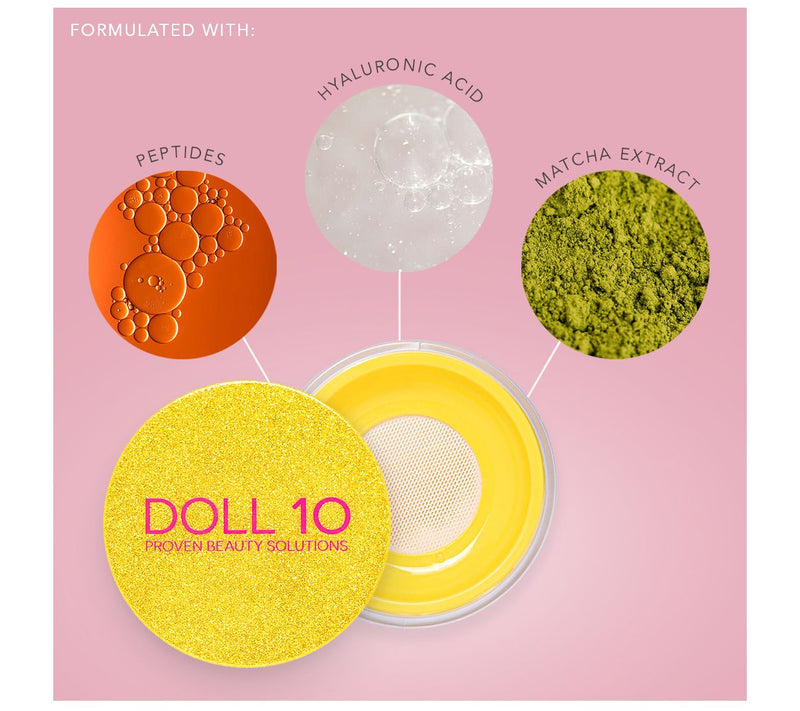 Doll 10 Golden Ticket Limited Edition Yellow Powder with Brush — View 2