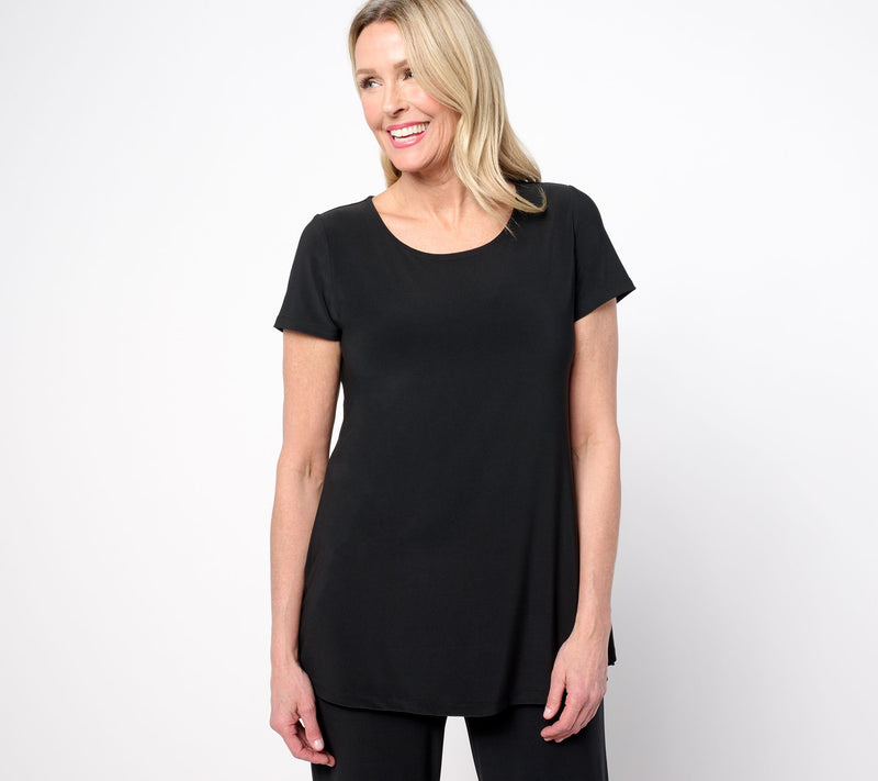 Women with Control La Roma Jersey Short Sleeve Tee — View 5