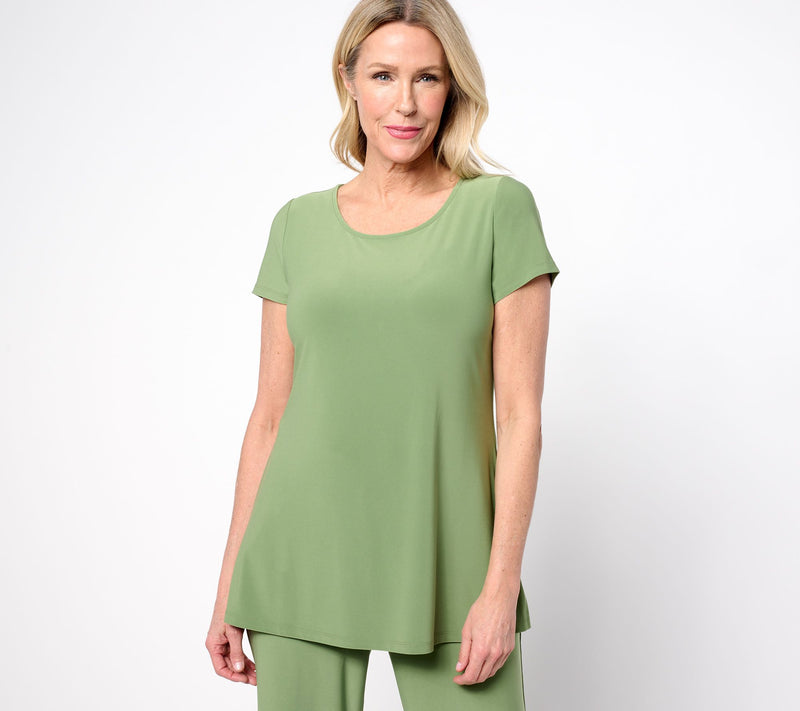 Women with Control La Roma Jersey Short Sleeve Tee — View 7