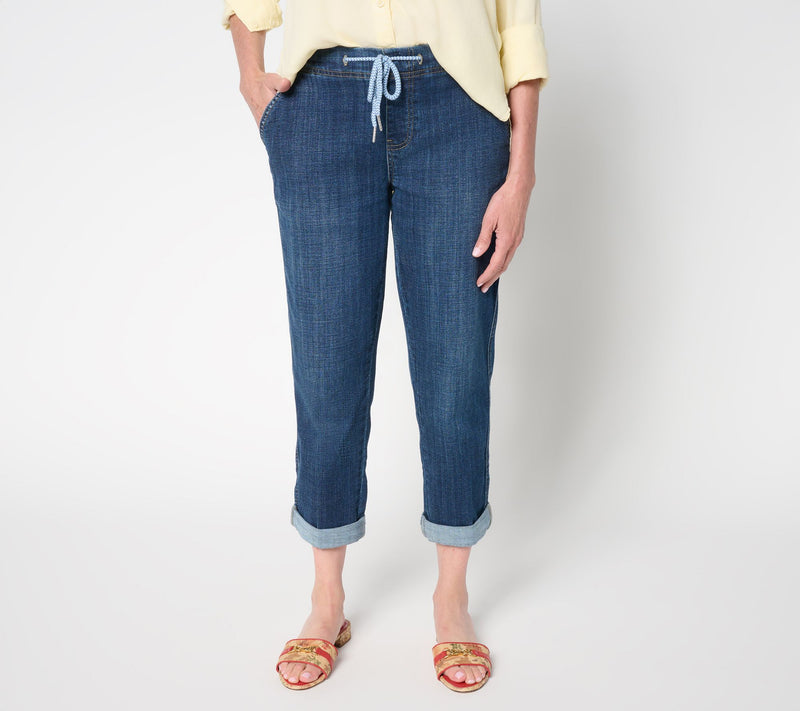 Liverpool Los Angeles Rascal Tie Front Cuffed Pant — View 13