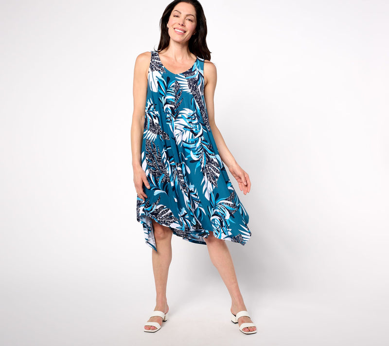 Women with Control Regular Como Jersey Swing Dress — View 5