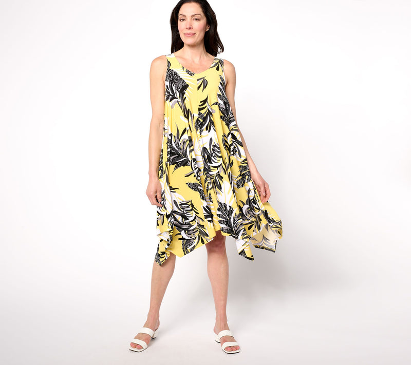 Women with Control Regular Como Jersey Swing Dress — View 7