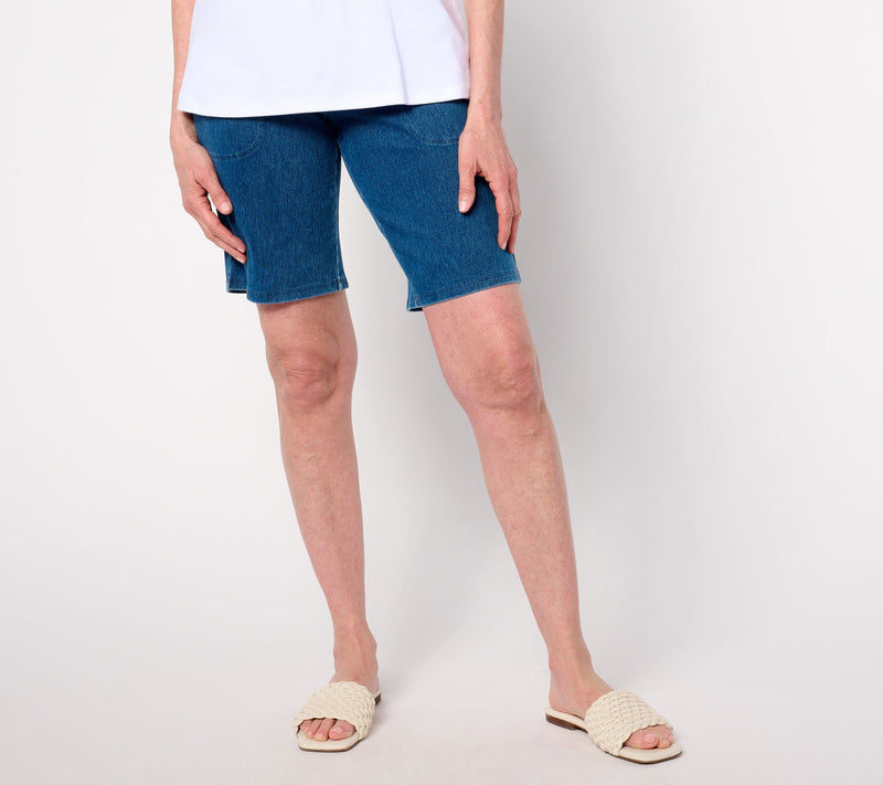Women with Control Tummy Control Prime Stretch Denim Regular Shorts — Main view