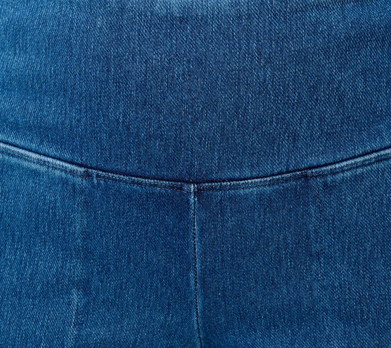 Women with Control Tummy Control Prime Stretch Denim Regular Shorts — View 6