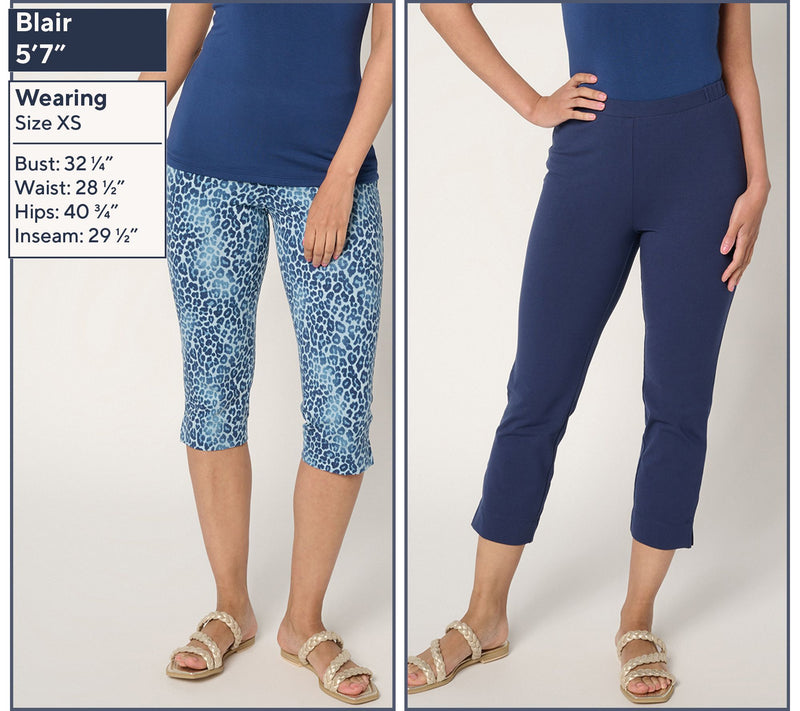 Women with Control Regular Set of 2 Pedal Pusher and Crop Pants — View 3