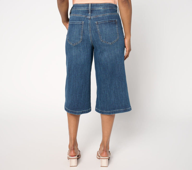 NYDJ High Rise Amelia Culotte in Cool Embrace — View 5