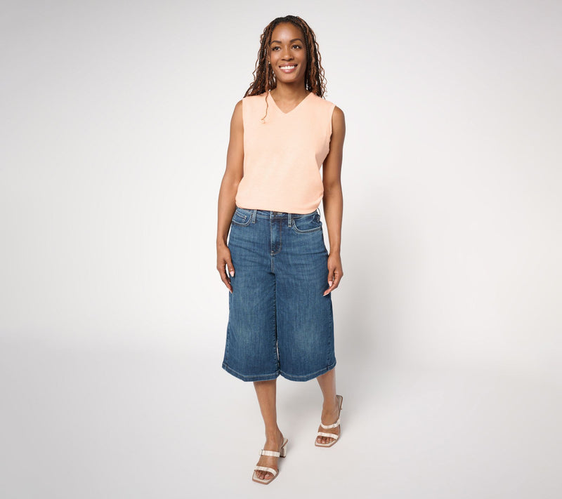 NYDJ High Rise Amelia Culotte in Cool Embrace — View 6