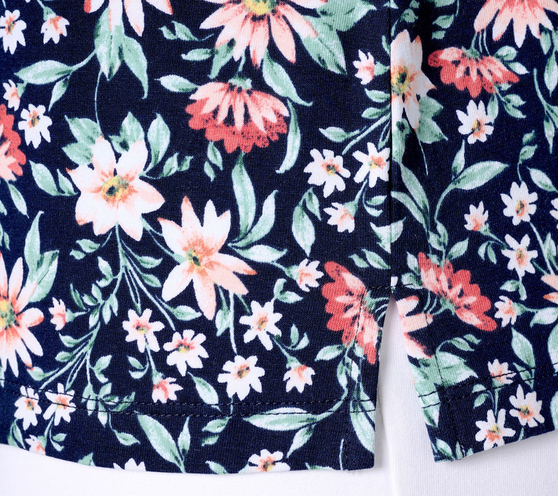 Denim & Co. Beach Jersey 2-Pack Printed and Solid Tops — View 16