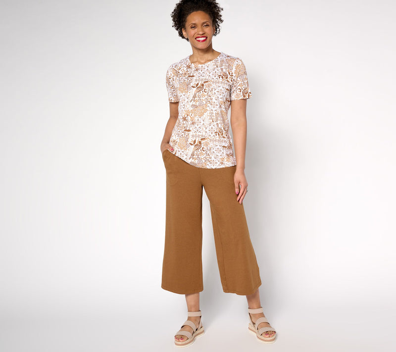 Denim & Co. Beach Jersey Regular Pull-On Crop Pant — View 13