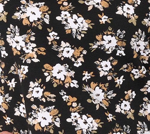 Denim & Co. Printed Favorite Jersey Elbow Sleeve Crew Neck Top — View 7