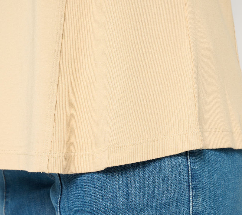 LOGO Principles by Lori Goldstein Mix Media Side Seam Tee — View 10