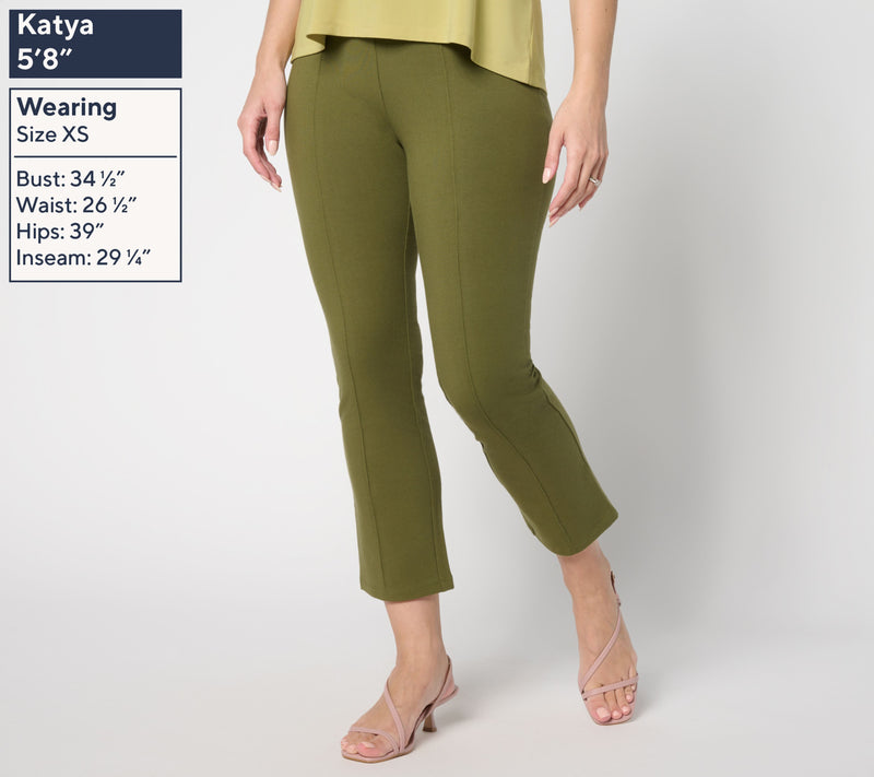 Women with Control Regular 86/14 Straight Leg Crop Empower Pant — View 3