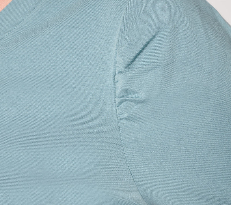 AnyBody Cozy Knit Elbow Puff Sleeve Knit Top — View 12