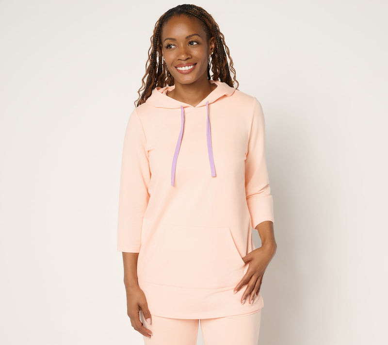 Denim & Co. Active Regular French Terry Tunic Pullover w/ Whip Stitch — View 13