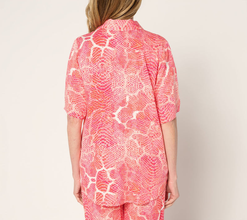 Brandis Dress Out Loud Printed Short Sleeve Camp Shirt — View 10
