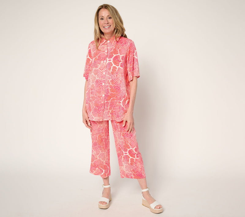 Brandis Dress Out Loud Printed Short Sleeve Camp Shirt — View 11