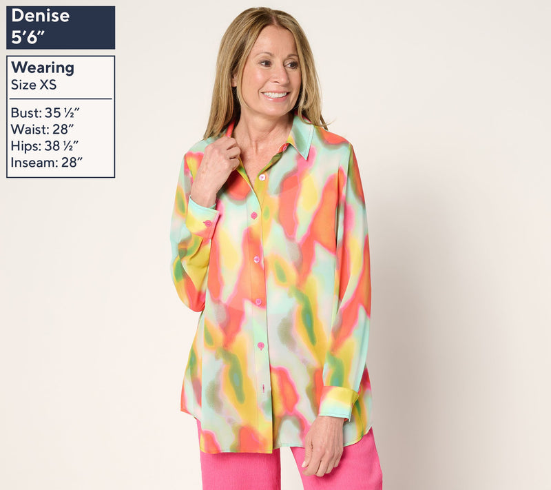 Brandis Dress Out Loud Serving the Curvy Bestie Printed Shirt — View 3