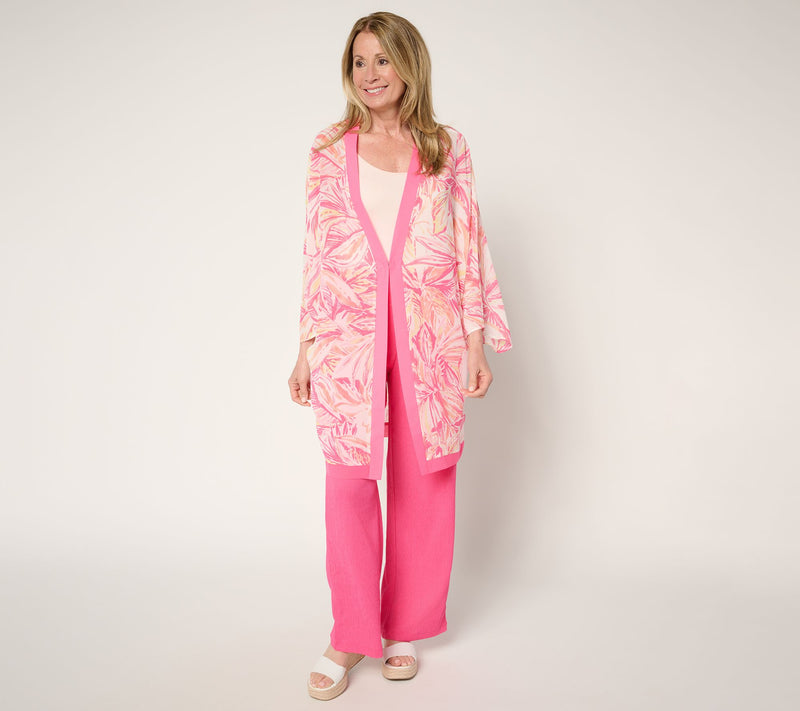 Brandis Dress Out Loud Trippin to Tahiti Open Front Duster — View 6