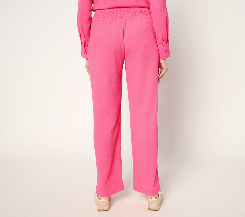 Brandis Dress Out Loud Reg Caribbean Crinkle Wide Leg Pants — View 10