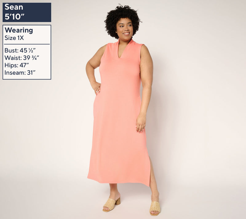 Brandis Dress Out Loud Petite Acquitted Knit Maxi Tank Dress — View 2