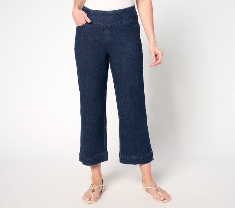 Brandis Dress Out Loud Petite De Novo Denim Wide Leg Crop — View 3