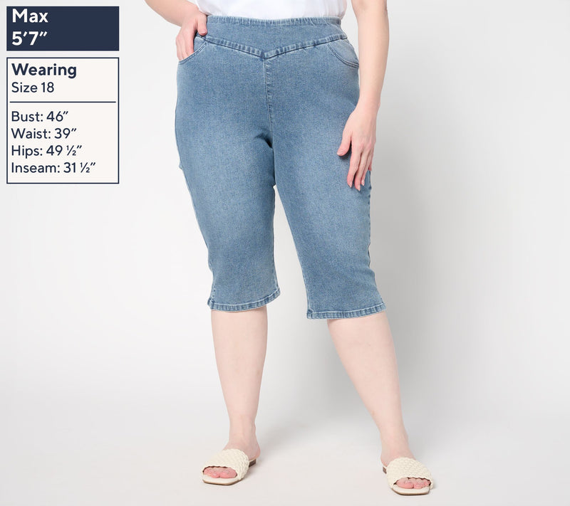 Brandis Dress Out Loud Petite De Novo Denim Pedal Pushers — View 2