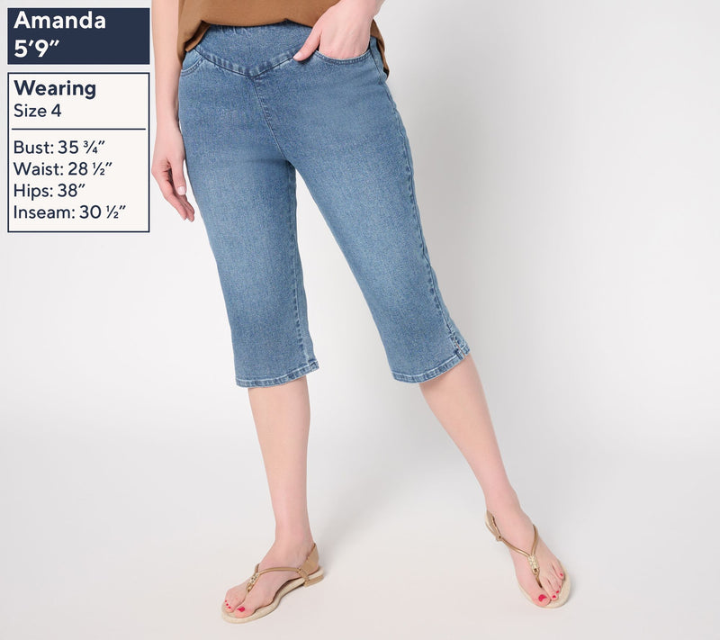 Brandis Dress Out Loud Petite De Novo Denim Pedal Pushers — View 3