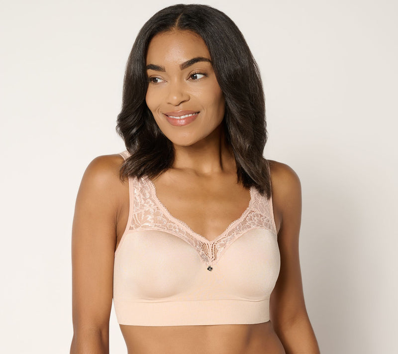 Breezies Natural Curves Seamless Wirefree Contour Bra — View 7