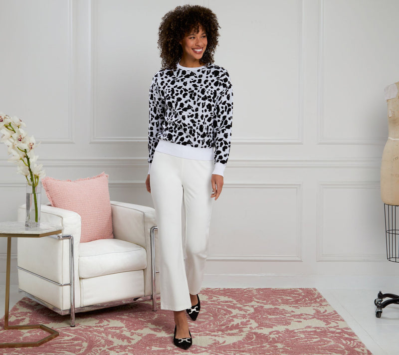 nicole by Nicole Miller Embellished Jacquard Sweater — View 13