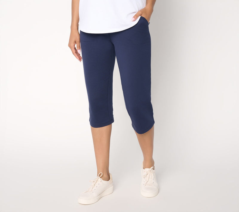 Denim & Co. Regular EasyWear French Terry Capri — View 11