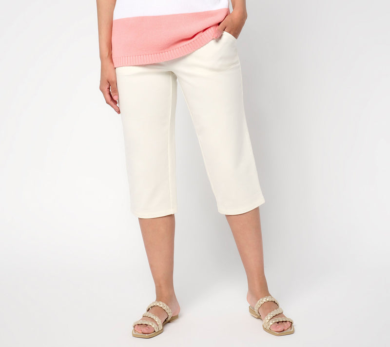 Denim & Co. Regular EasyWear French Terry Capri — View 9