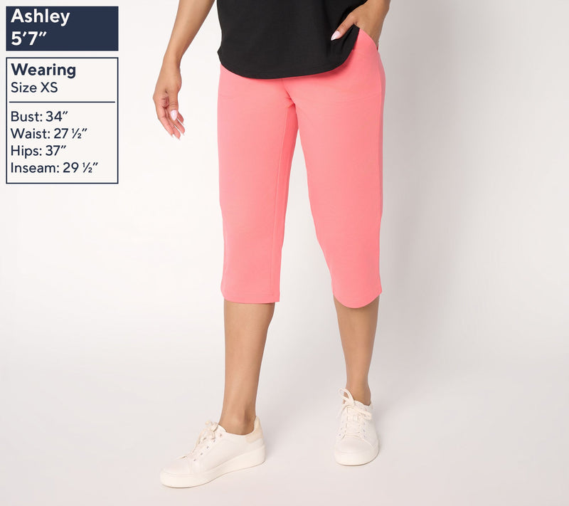 Denim & Co. Petite EasyWear French Terry Capri — View 17