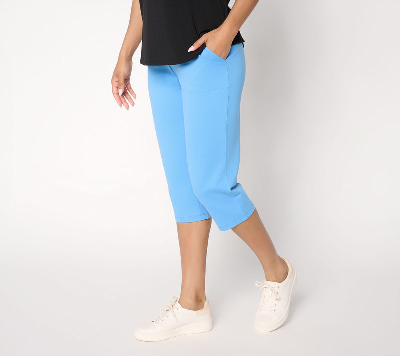 Denim & Co. Petite EasyWear French Terry Capri — View 13