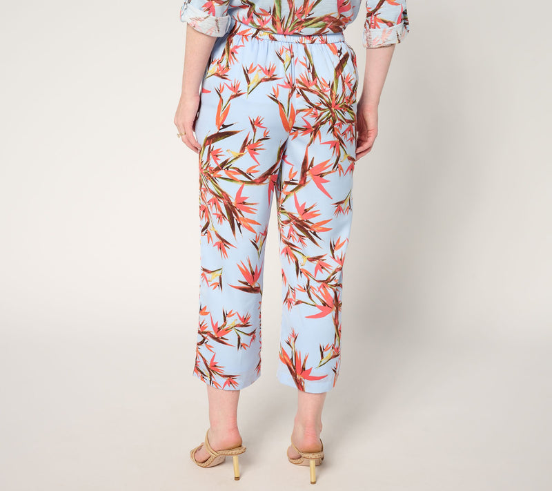 nicole by Nicole Miller Regular Pull-On Textured Cropped Pant — View 4