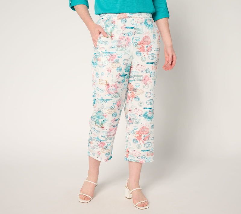 nicole by Nicole Miller Regular Pull-On Textured Cropped Pant — View 11