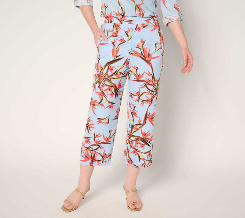 nicole by Nicole Miller Regular Pull-On Textured Cropped Pant — Main view